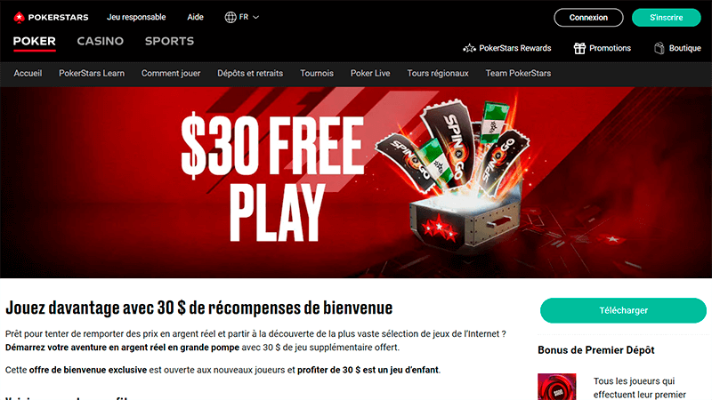 Autres bonus et promo de casino pokerstars