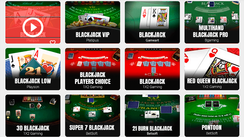 Blackjack au Rolletto casino