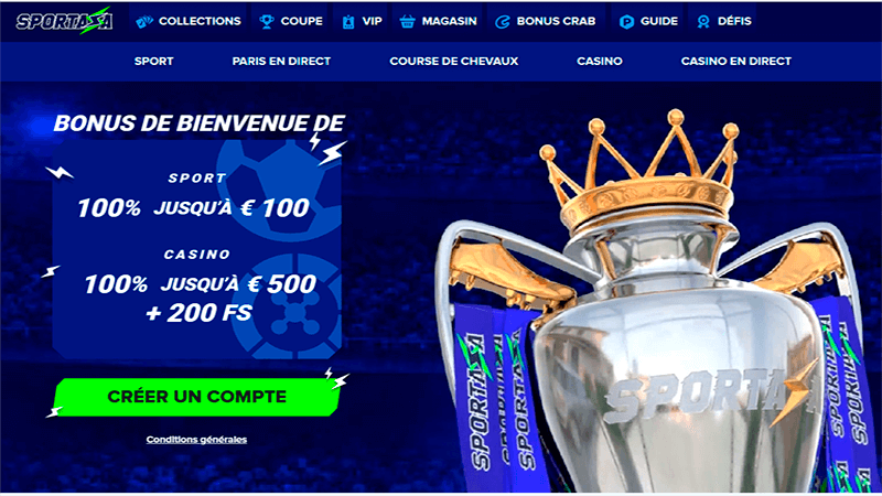 Page principale sportaza casino en ligne