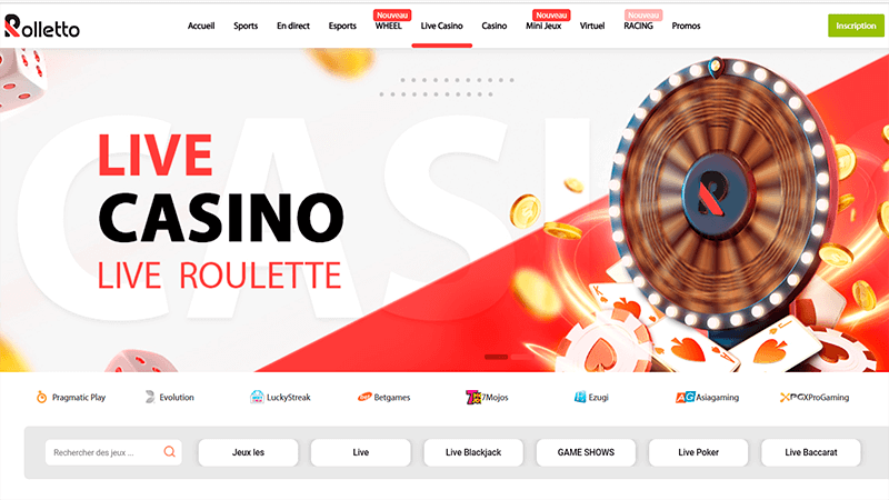 Rolletto casino en direct