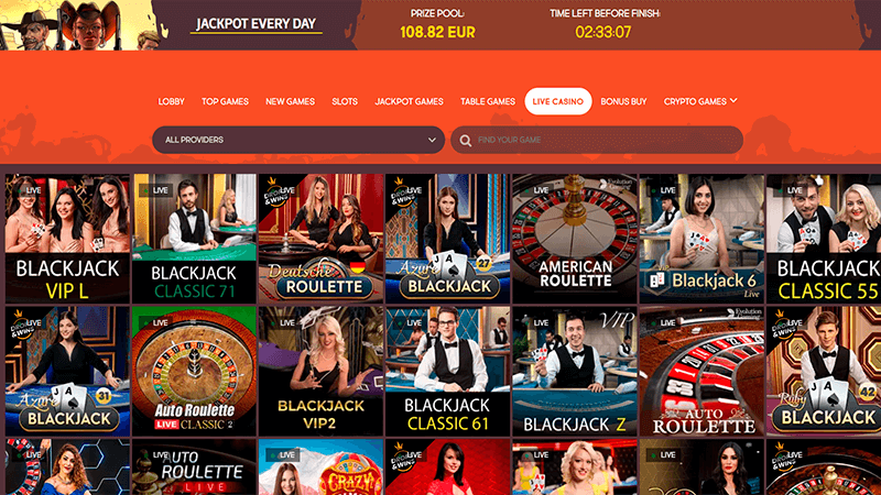 Casino en direct gunsbet