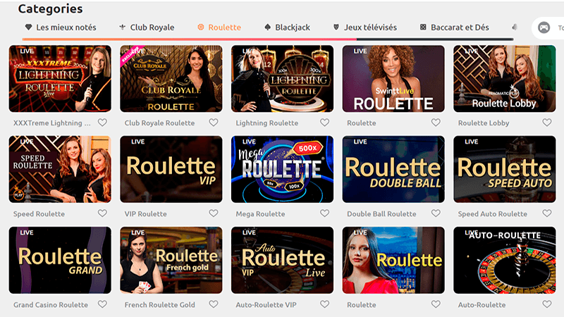 Salle de roulette au cadoola casino