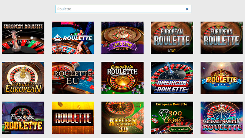 Page de Roulette de nordi casino