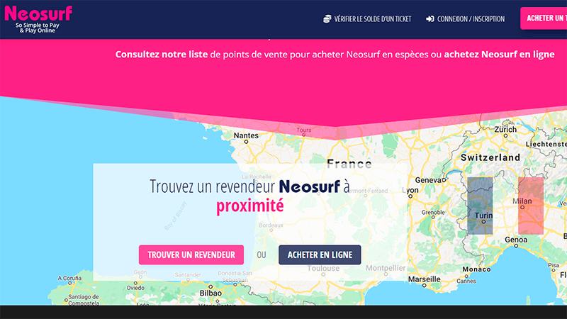 Acheter un carte neosurf