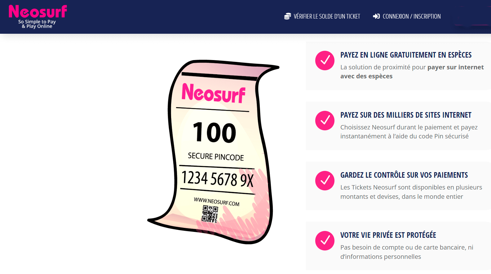 Raison pour choisir neosurf paiement au casino en ligne