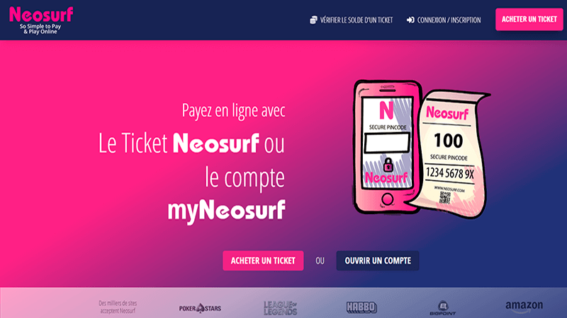 page principale neosurf casino en ligne