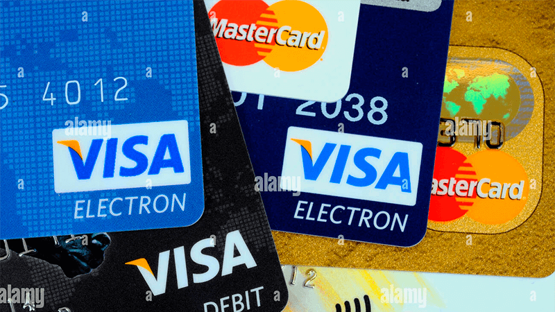Cartes de credit visa et mastercard