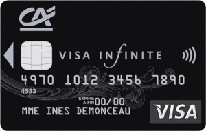 Face de la carte visa infinite