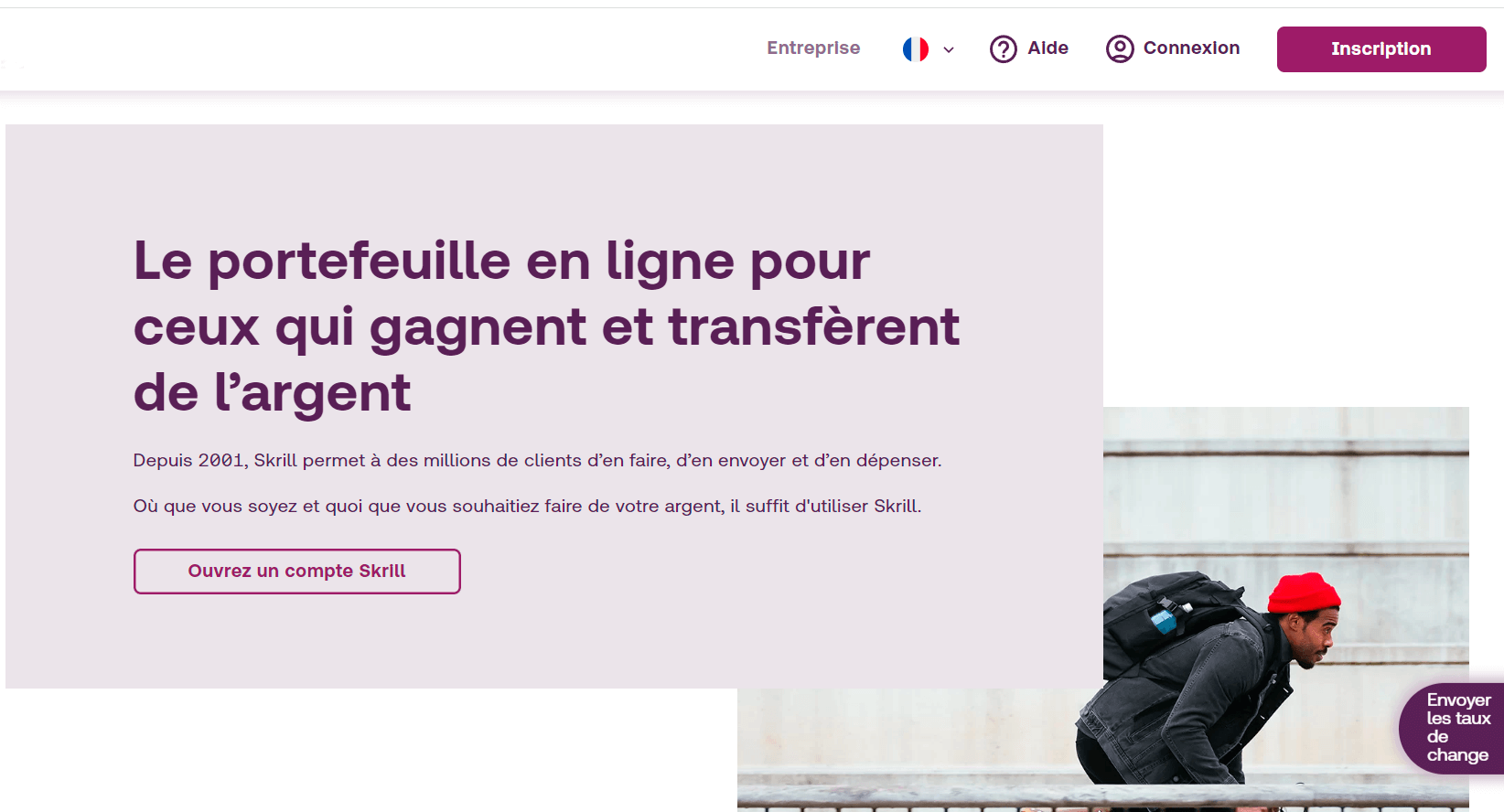 Plataforme en ligne skrill