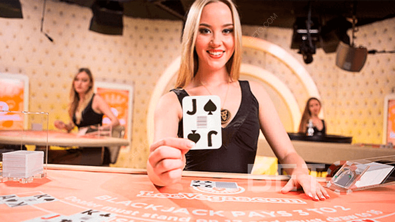 Jeux de blackjack live au casino en direct