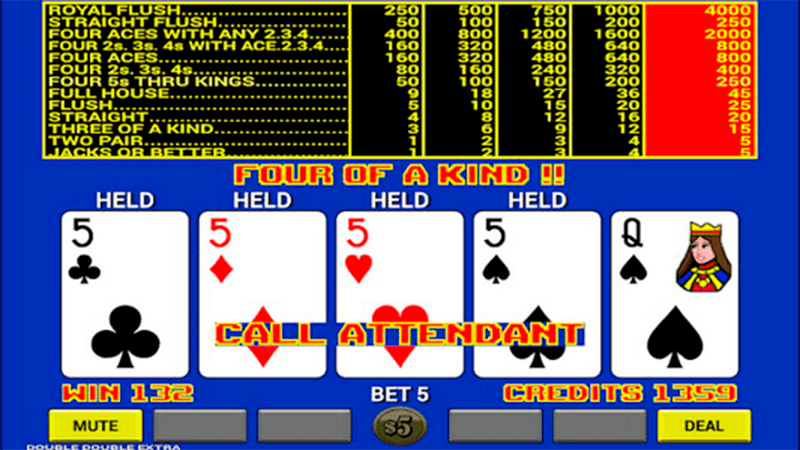 Image de video poker gratuit