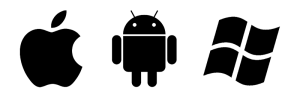 Logo android, ios, windows
